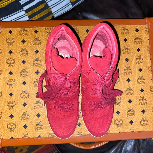 ASH ‘Bowie’ Suede Hidden Wedge Sneaker Bootie, size 40M - Picture 7 of 11